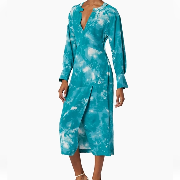 Equipment Joelle Tie Die Silk Dress NWT - Picture 1 of 5